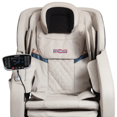 Массажное кресло Victoryfit VF-M68 (бежевый) с воздушно-компрессионным массажем и шиацу